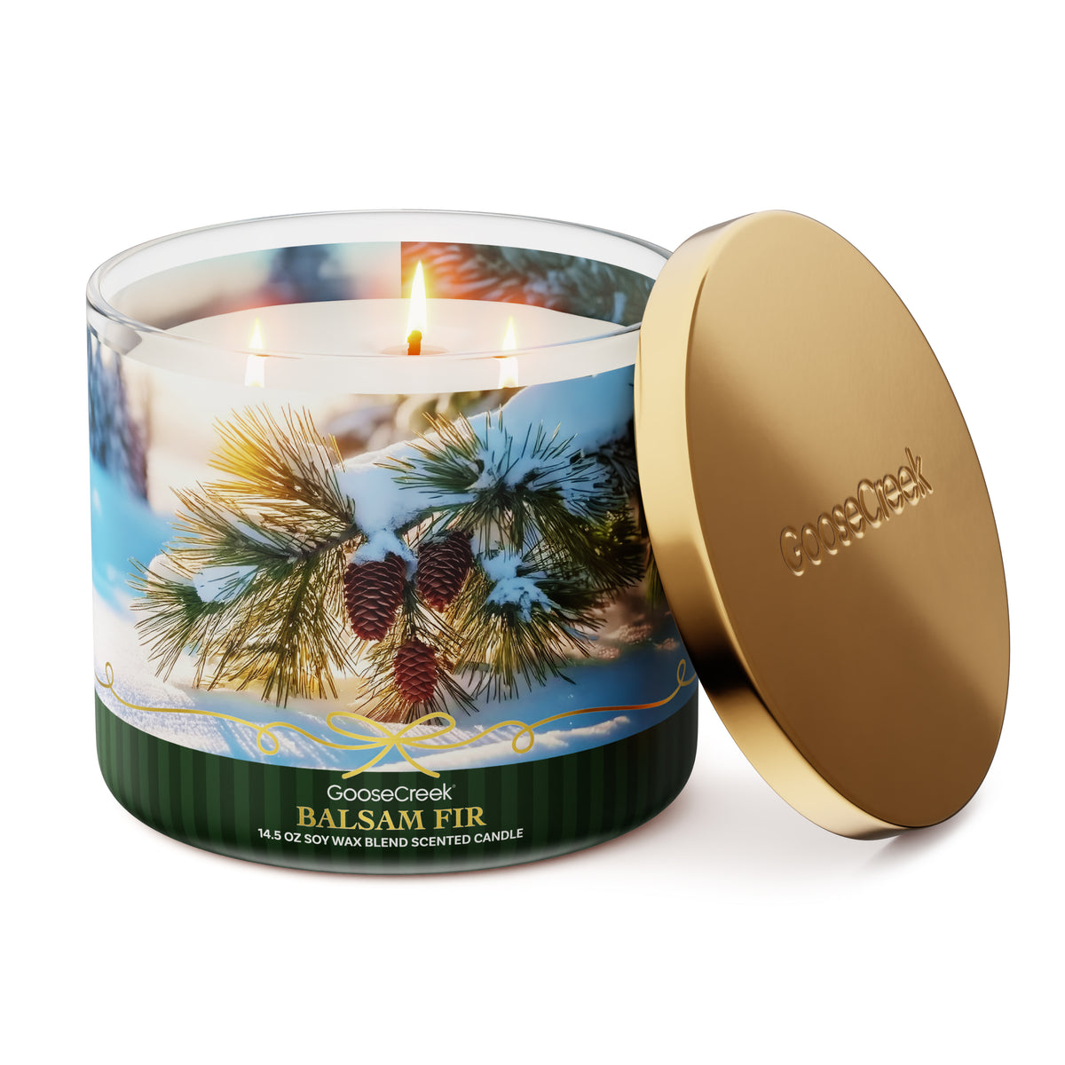 Balsam Fir Large 3-Wick Candle: Winter Wonderland Aroma in Your