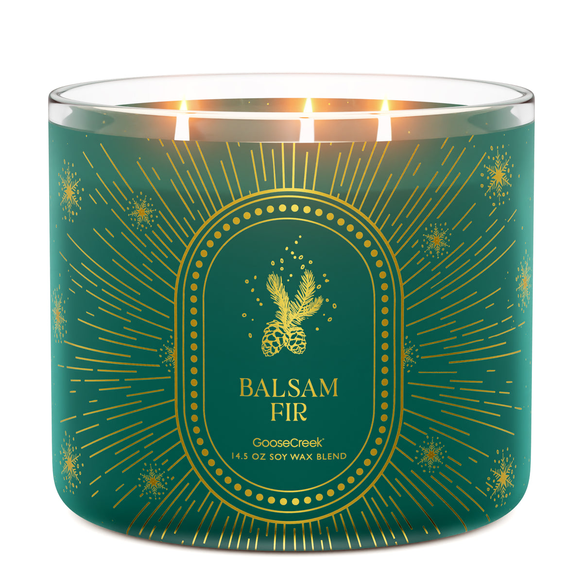 Balsam Fir Large 3-Wick Candle: Winter Wonderland Aroma in Your