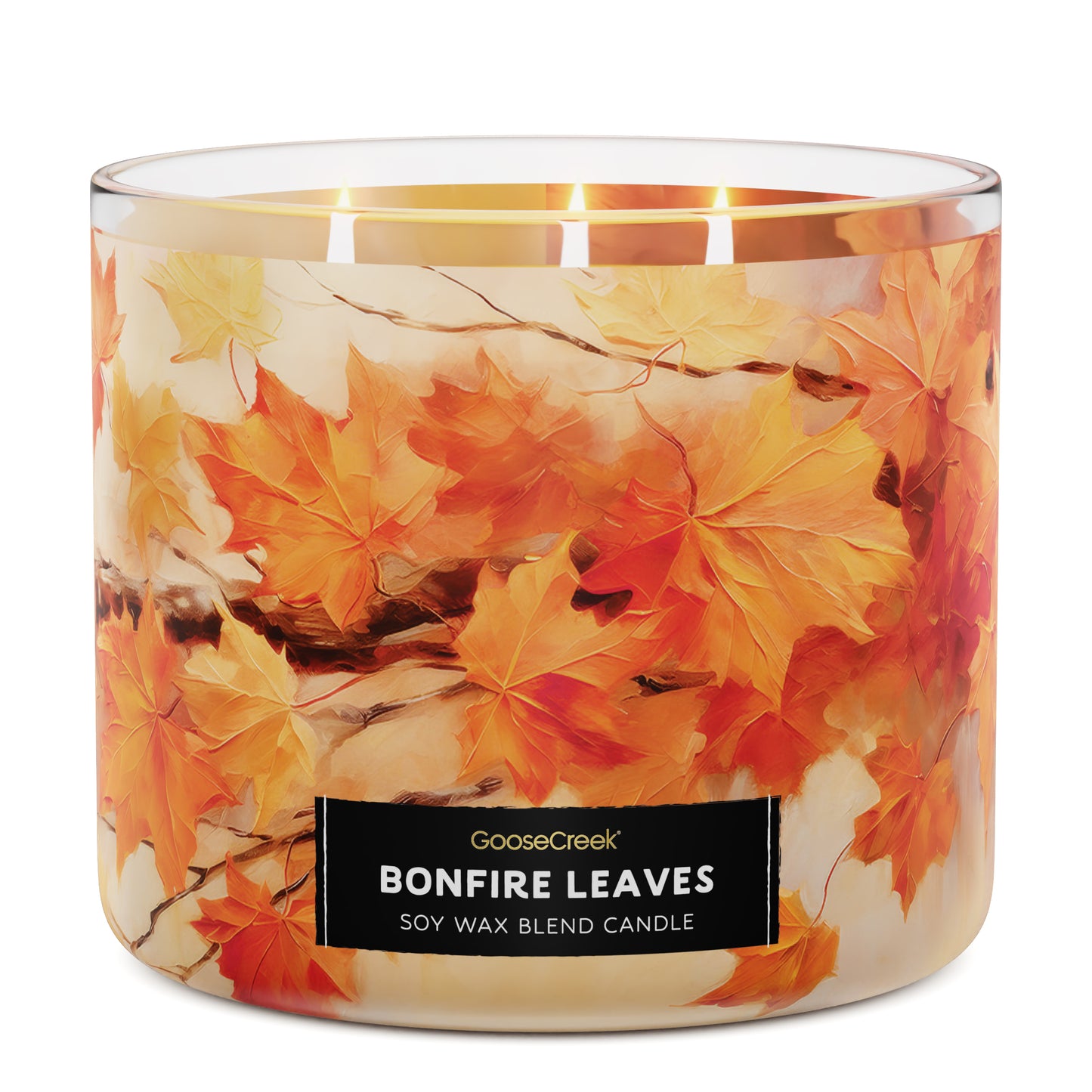 Bonfire Leaves 3-Wick Candle