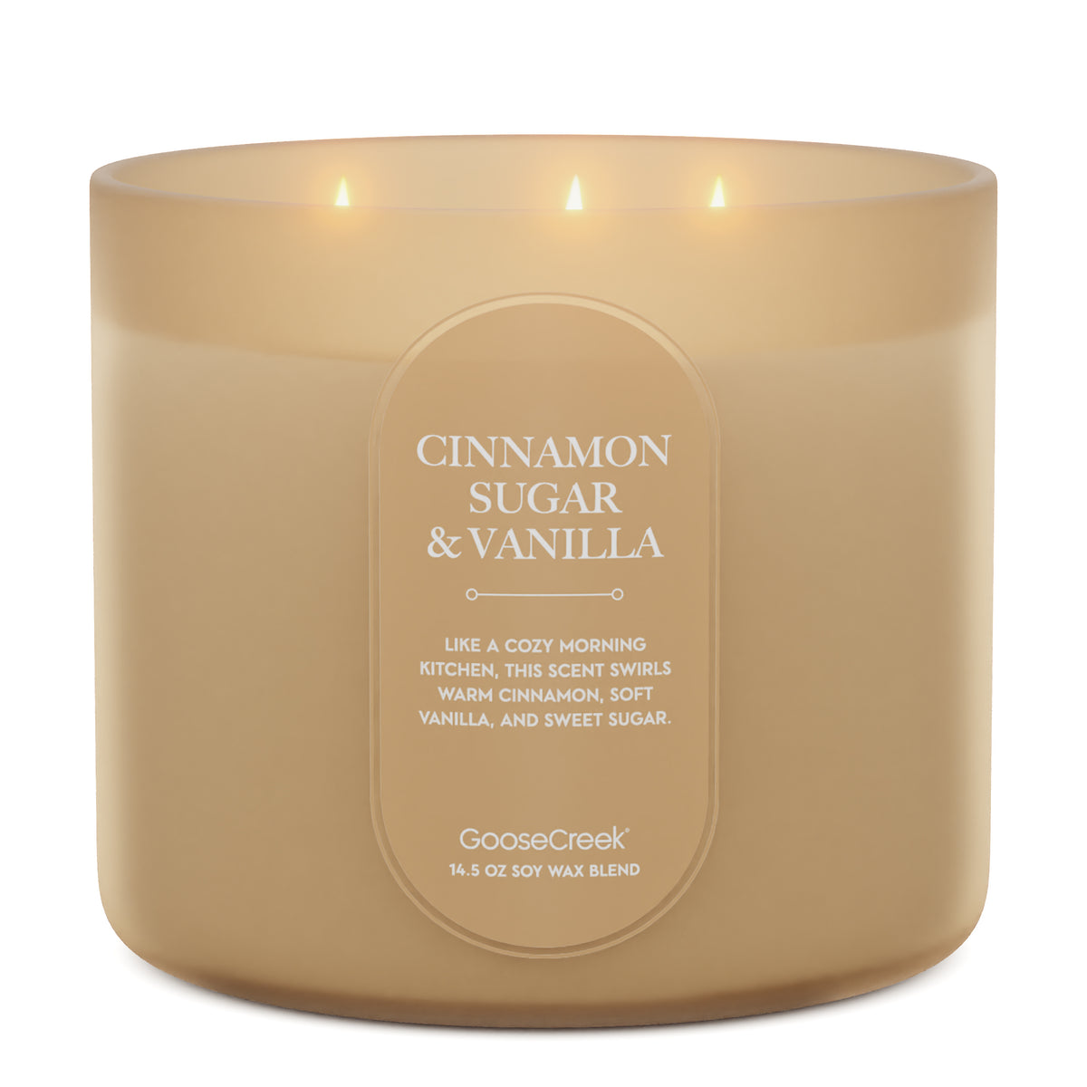 Cozy and Inviting: Cinnamon Sugar Vanilla 3-Wick Candle – Goose