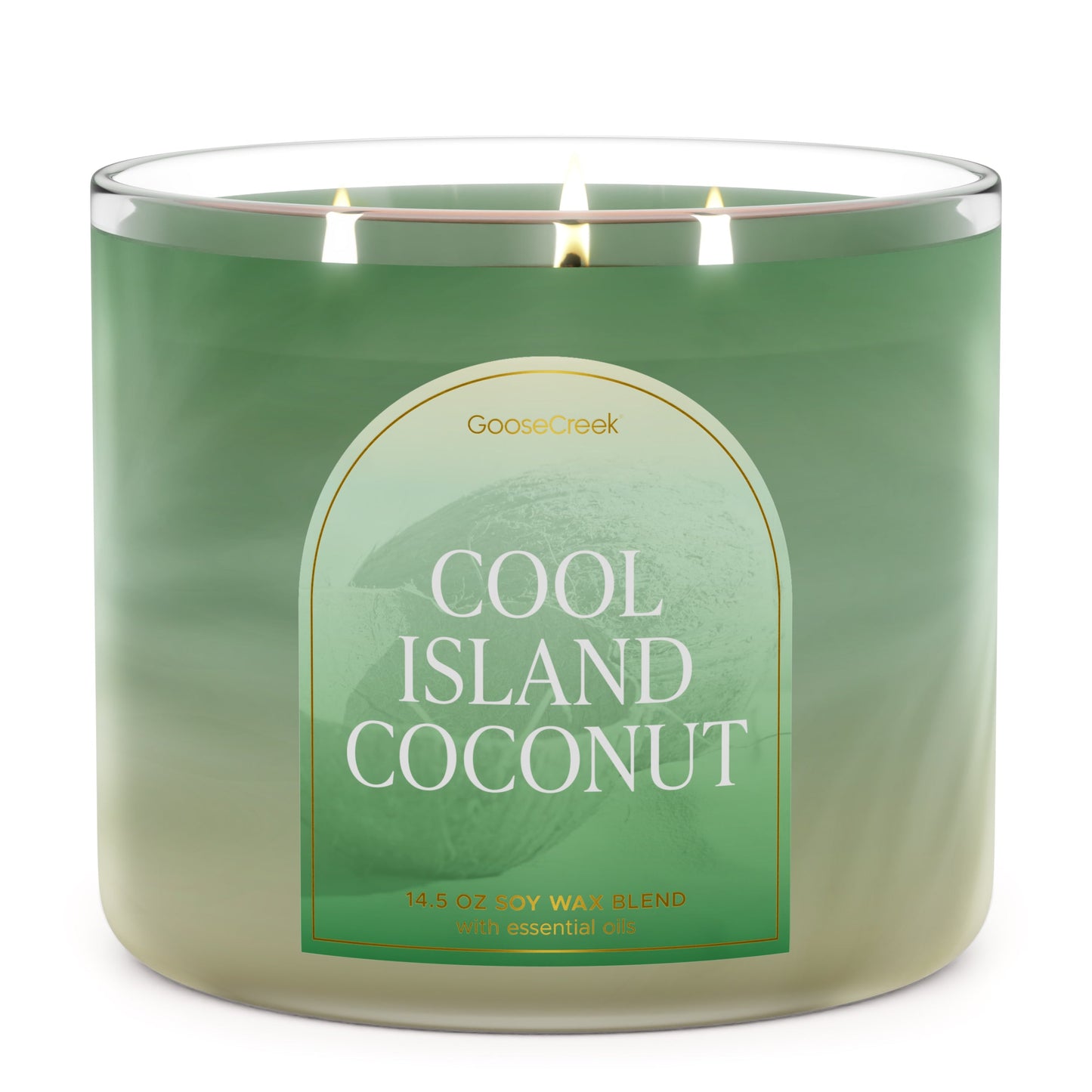 Cool Island Coconut 3-Wick Large Soy Candle