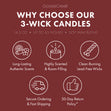 Load image into Gallery viewer, Gryffindor 3-Wick Harry Potter Candle