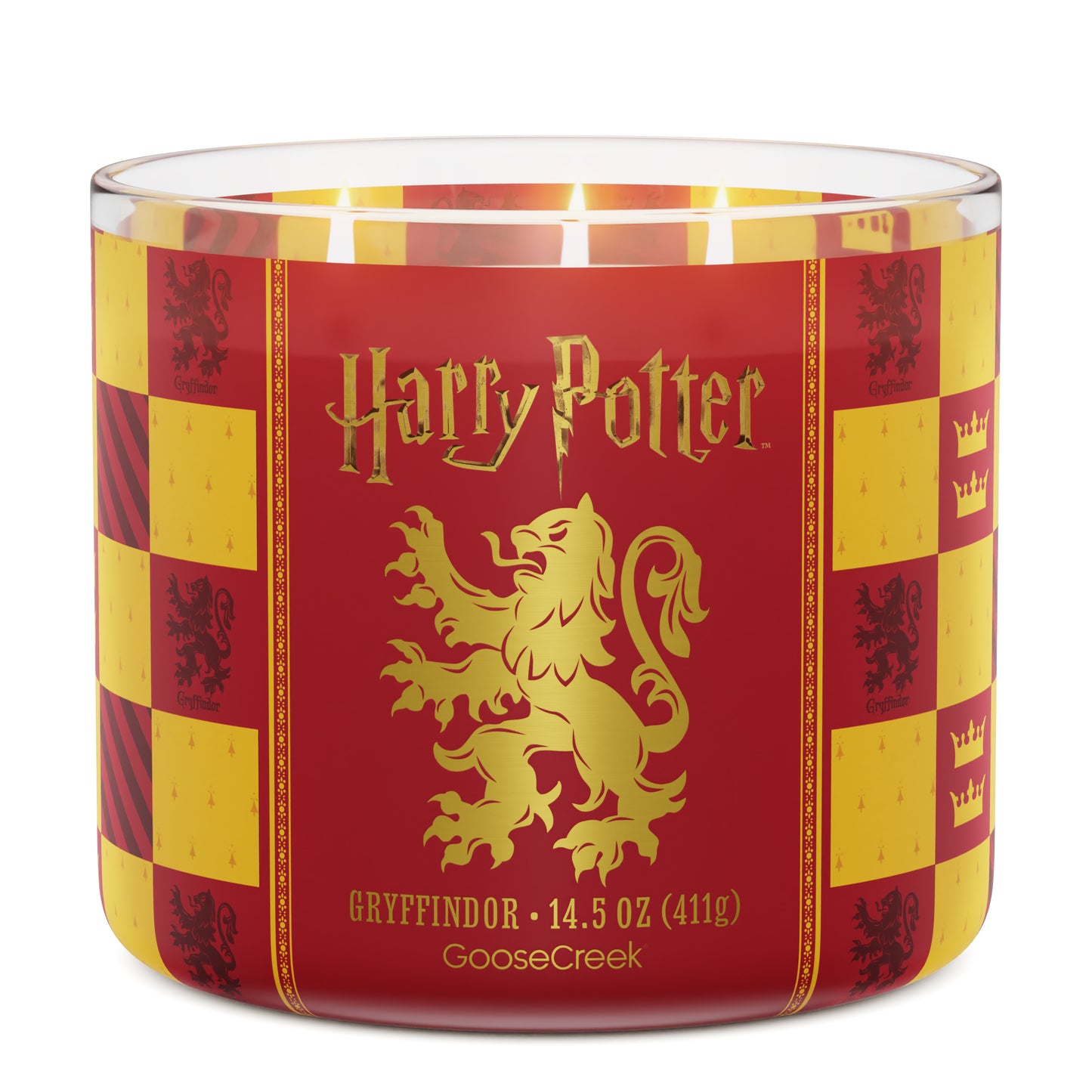 Gryffindor 3-Wick Harry Potter Candle