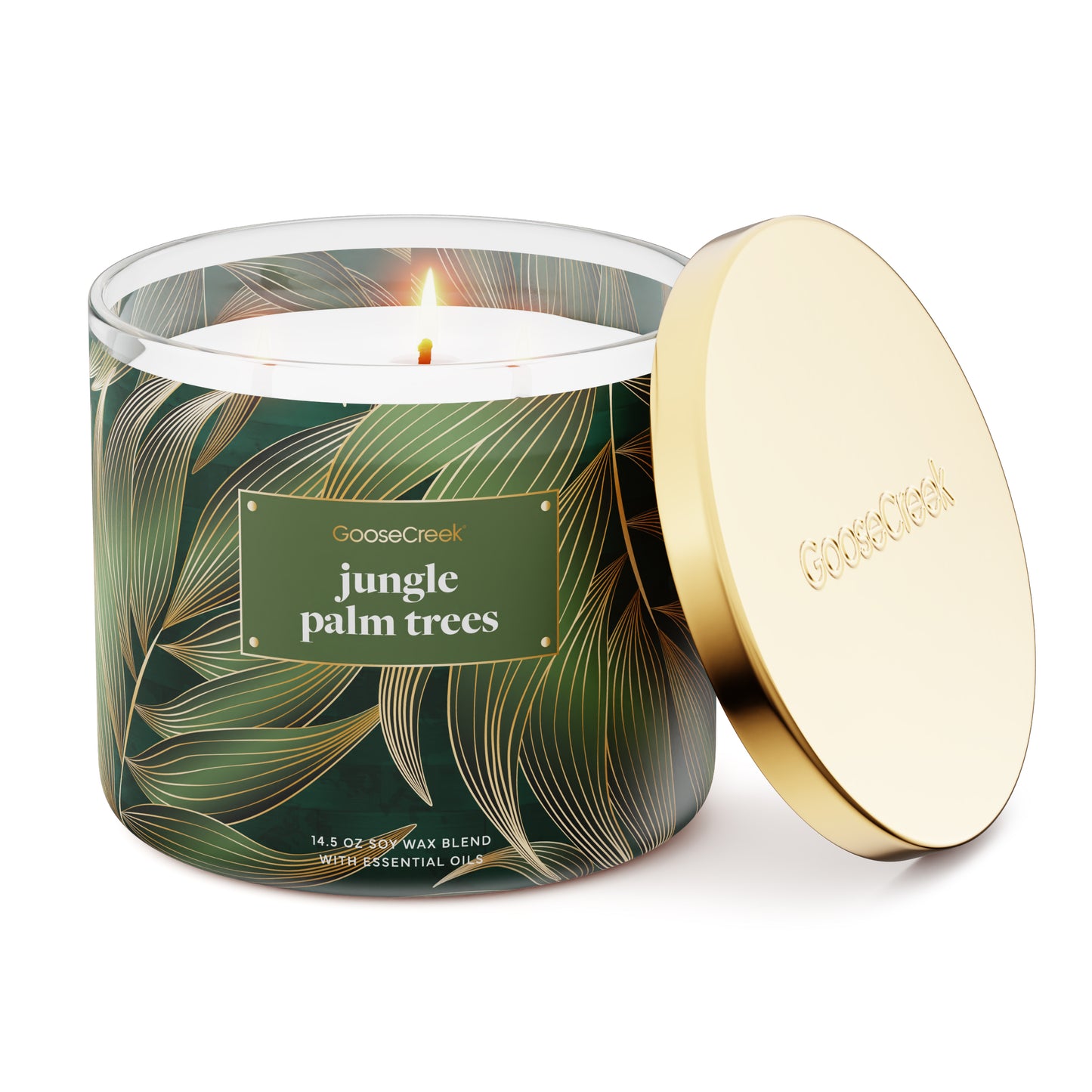 Jungle Palm Trees 3-Wick Candle