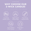 Load image into Gallery viewer, Lavender & Vanilla Aromatherapy 3-Wick Candle