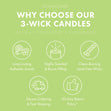 Load image into Gallery viewer, Odor Eliminating Wild Green Apple 3-Wick Candle