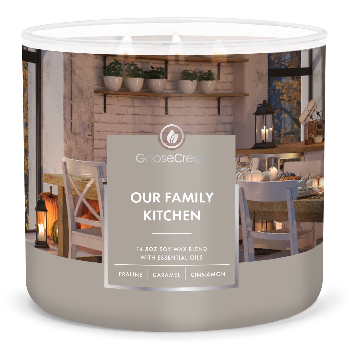 Our Family Kitchen Large 3Wick Candle Warm and Inviting Aroma of
