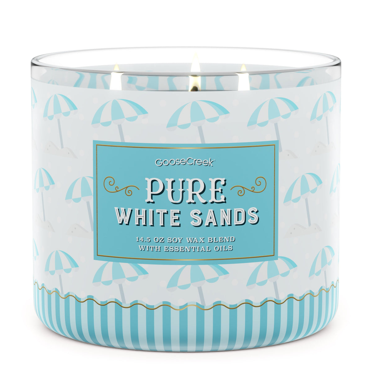 Pure White Sands Large 3-Wick Candle - Tranquil Beach Aroma for Serenity &  Relaxation | Goose Creek Candle