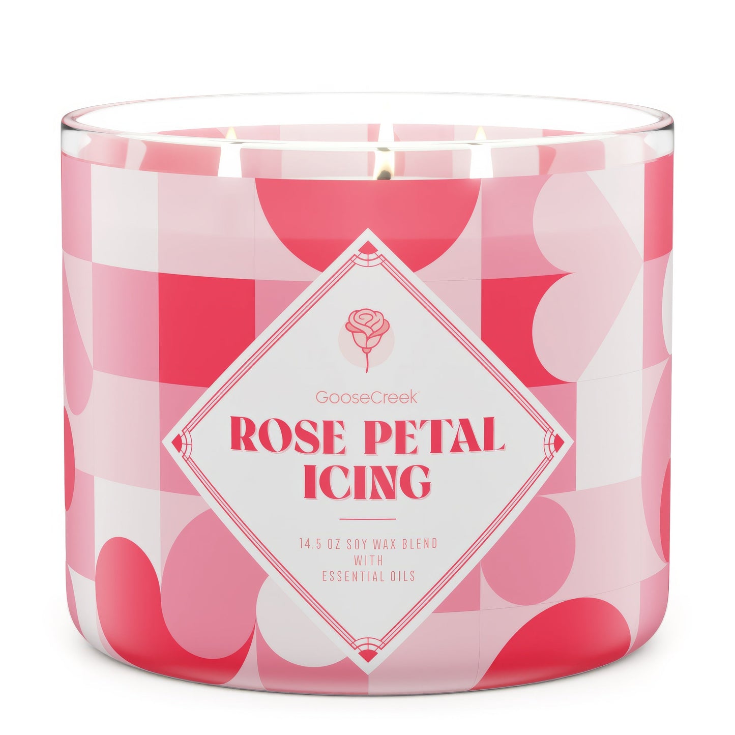 Rose Petal Icing Large 3-Wick Candle