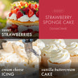 Load image into Gallery viewer, Strawberry Sponge Cake 3-Wick Candle