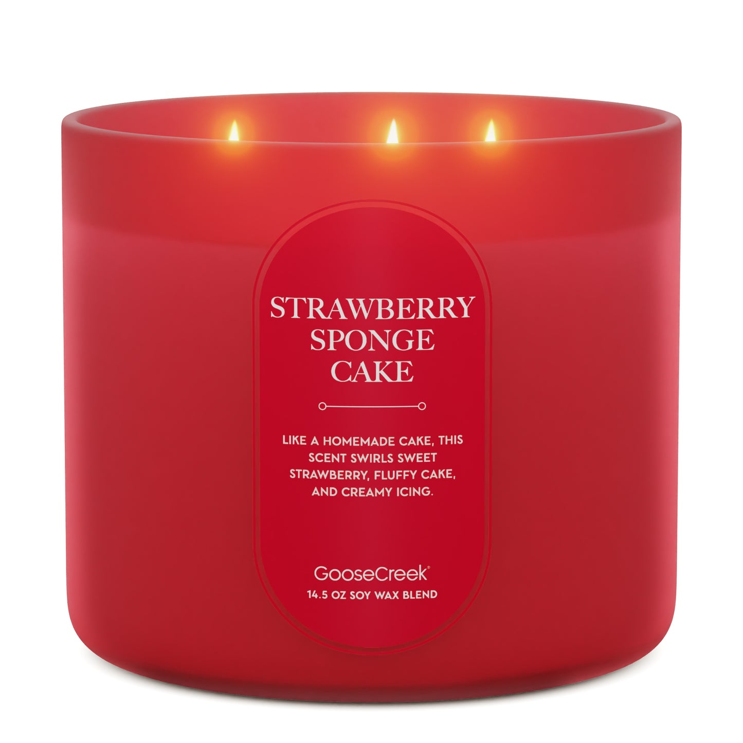 Strawberry Sponge Cake 3-Wick Candle