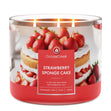Load image into Gallery viewer, Strawberry Sponge Cake 3-Wick Candle
