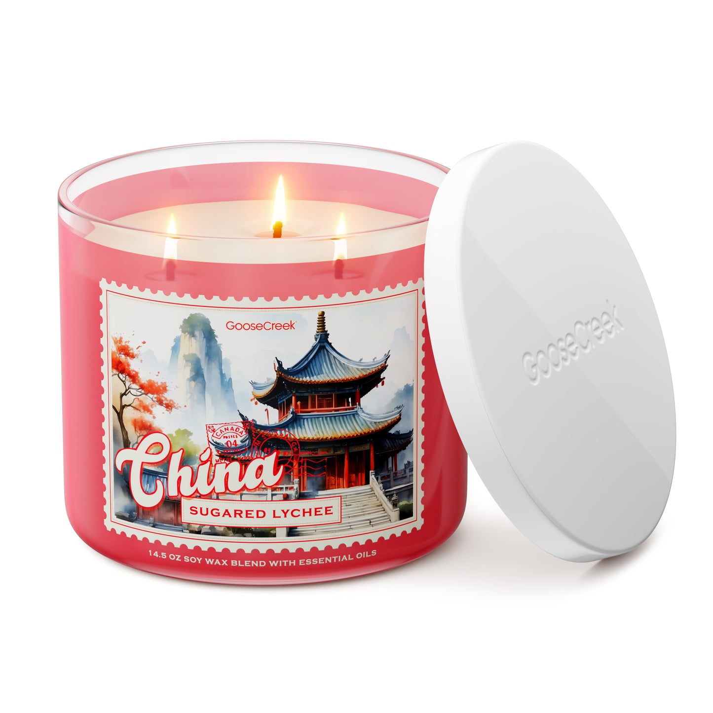 Sugared Lychee China 3-Wick Candle