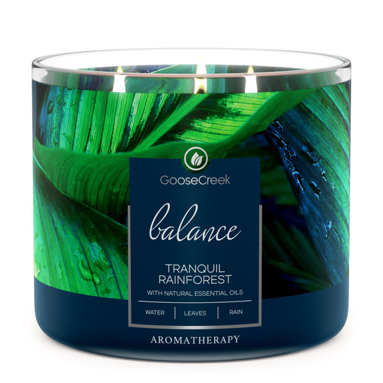 Tranquil Rainforest Aromatherapy Large 3-Wick Candle