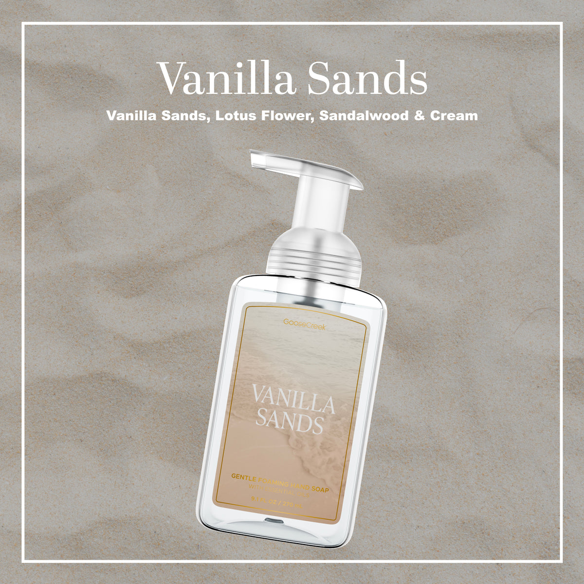 Vanilla Sands Lush Foaming Hand Soap 91 Fl Oz Goose Creek Candle 8857