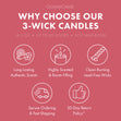 Load image into Gallery viewer, Wildflower Ginger Tea Aromatherapy 3-Wick Candle