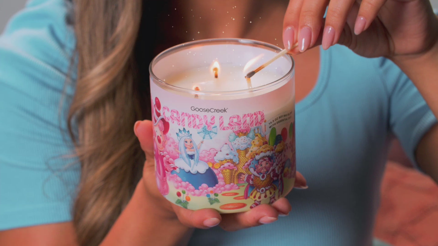 Load and play video in Gallery viewer, Jolly Large Candy Land Large 3-Wick Candle
