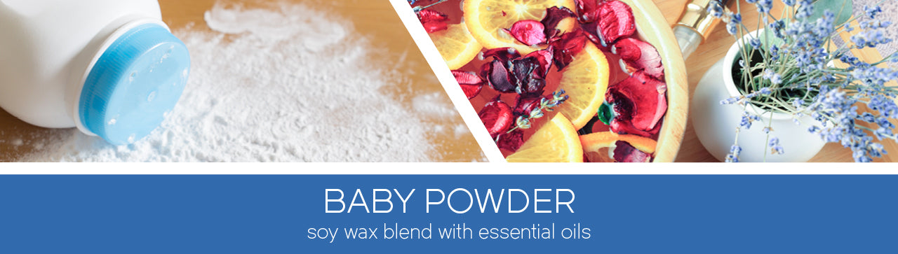 Baby Powder Large 3-Wick Candle: Sweet and Innocent Fragrance