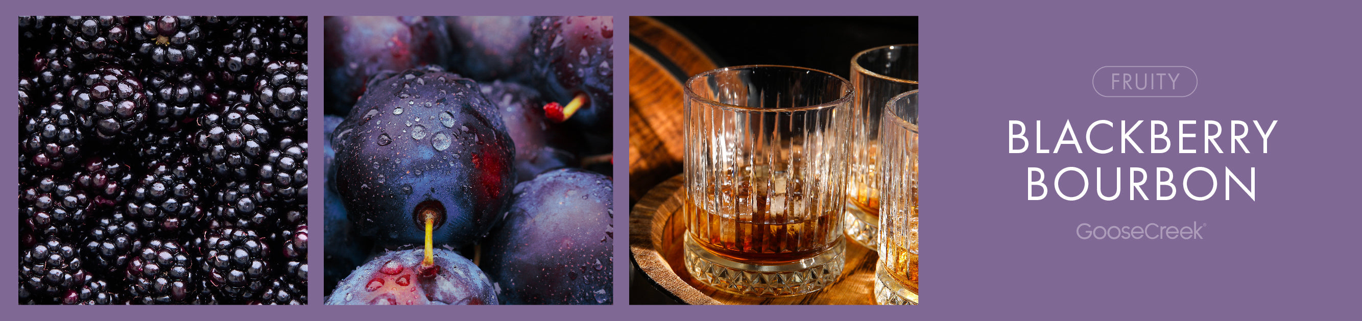 Blackberry Bourbon Large 3-Wick Candle
