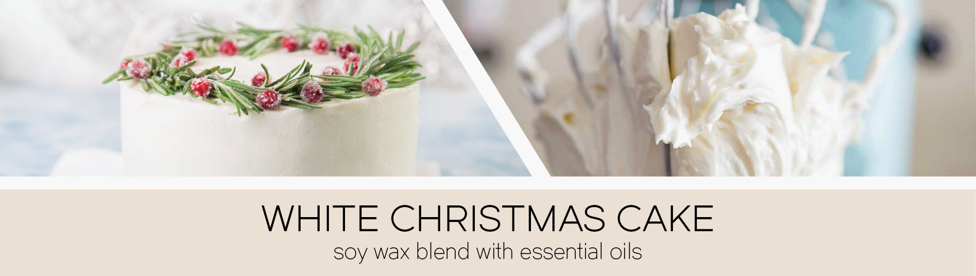 White Christmas Cake Wax Melt - Warm and Inviting Fragrance for