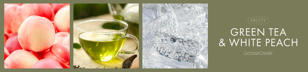 Green Tea & White Peach-Goose Creek Candle