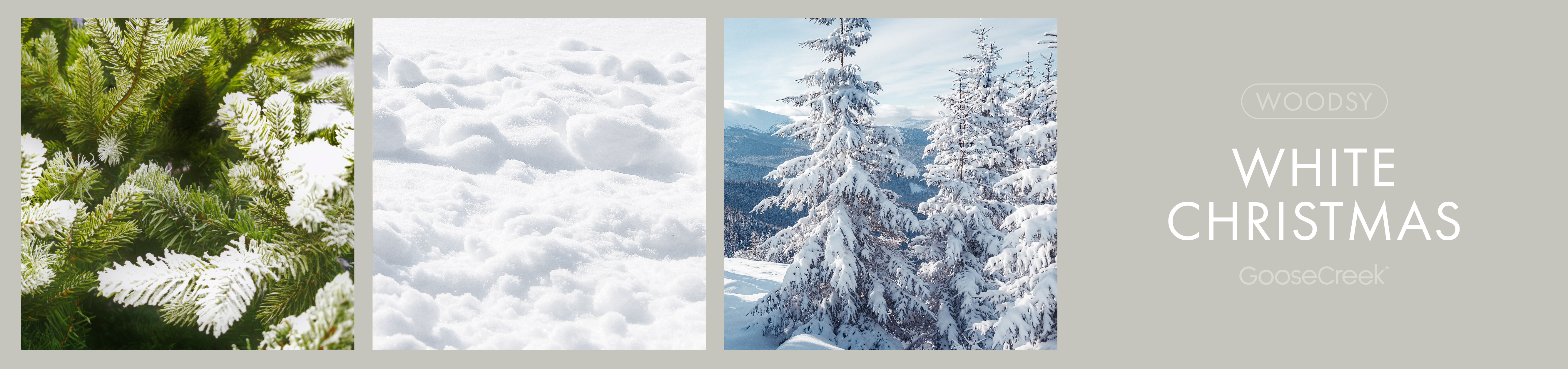 White Christmas 3-Wick Candle