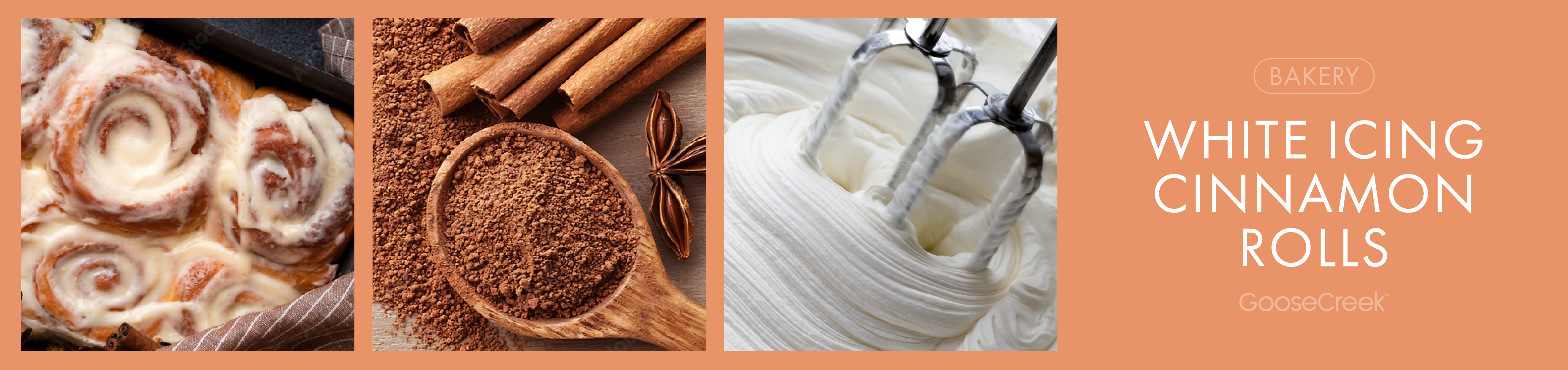 White Icing Cinnamon Roll Fragrance-Goose Creek Candle
