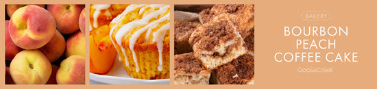 Bourbon Peach Coffee Cake Fragrance-Goose Creek Candle