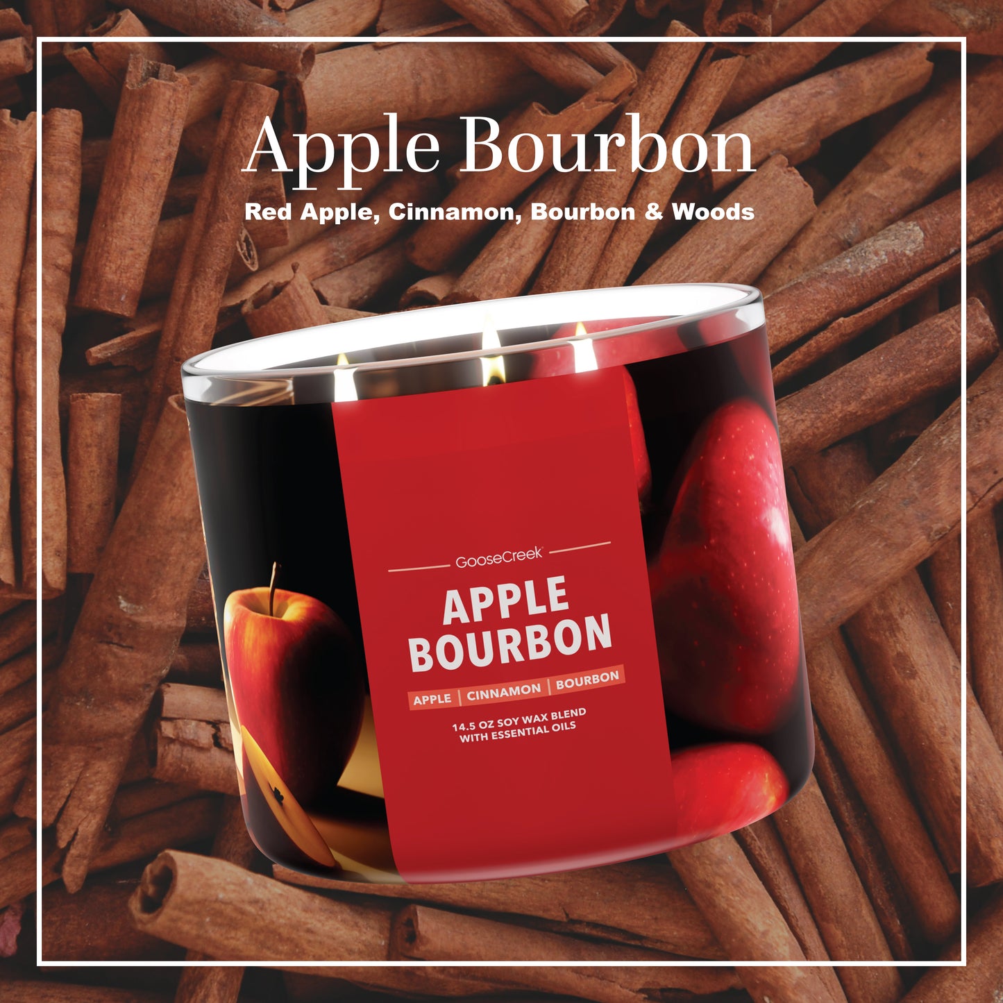 Apple Bourbon 3-Wick Candle