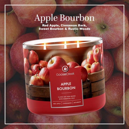 Apple Bourbon 3-Wick Candle