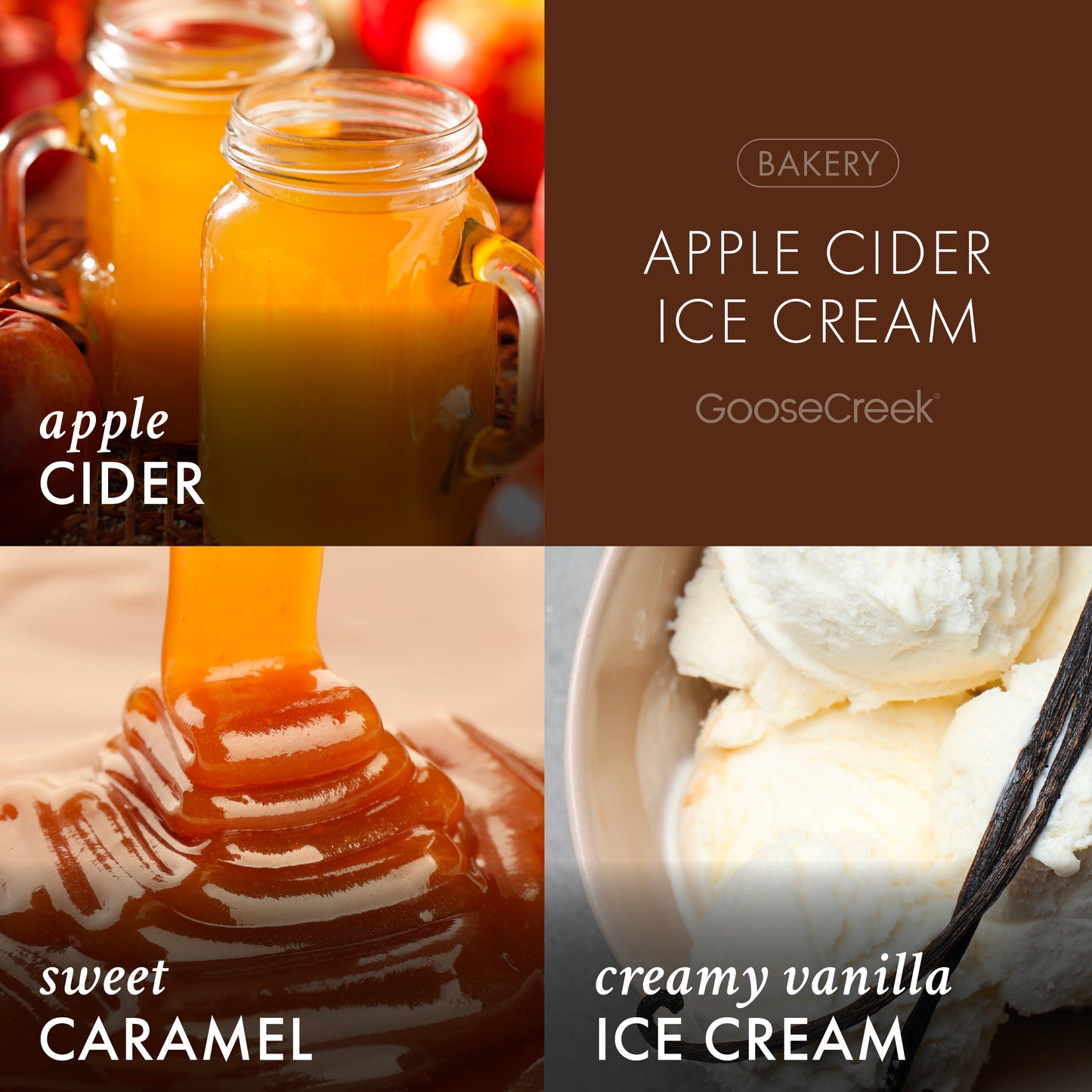 Apple Cider Ice Cream 3-Wick Candle