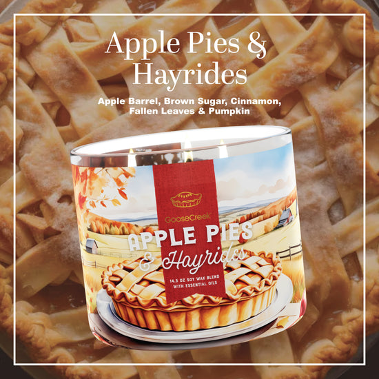 Apple Pies & Hayrides Large 3-Wick Candle