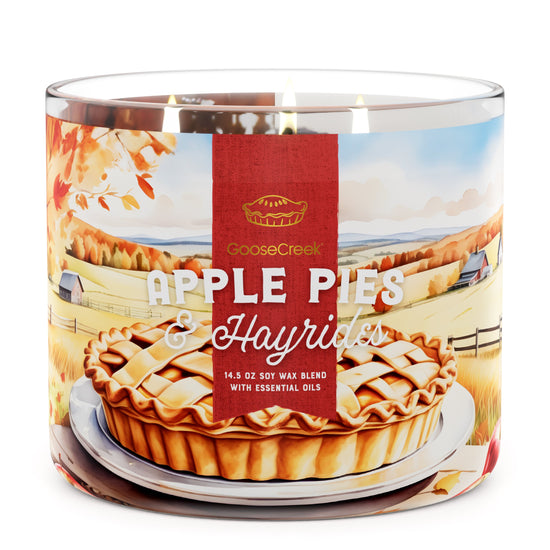 Apple Pies & Hayrides Large 3-Wick Candle