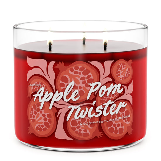 Apple Pom Twister 3-Wick Candle