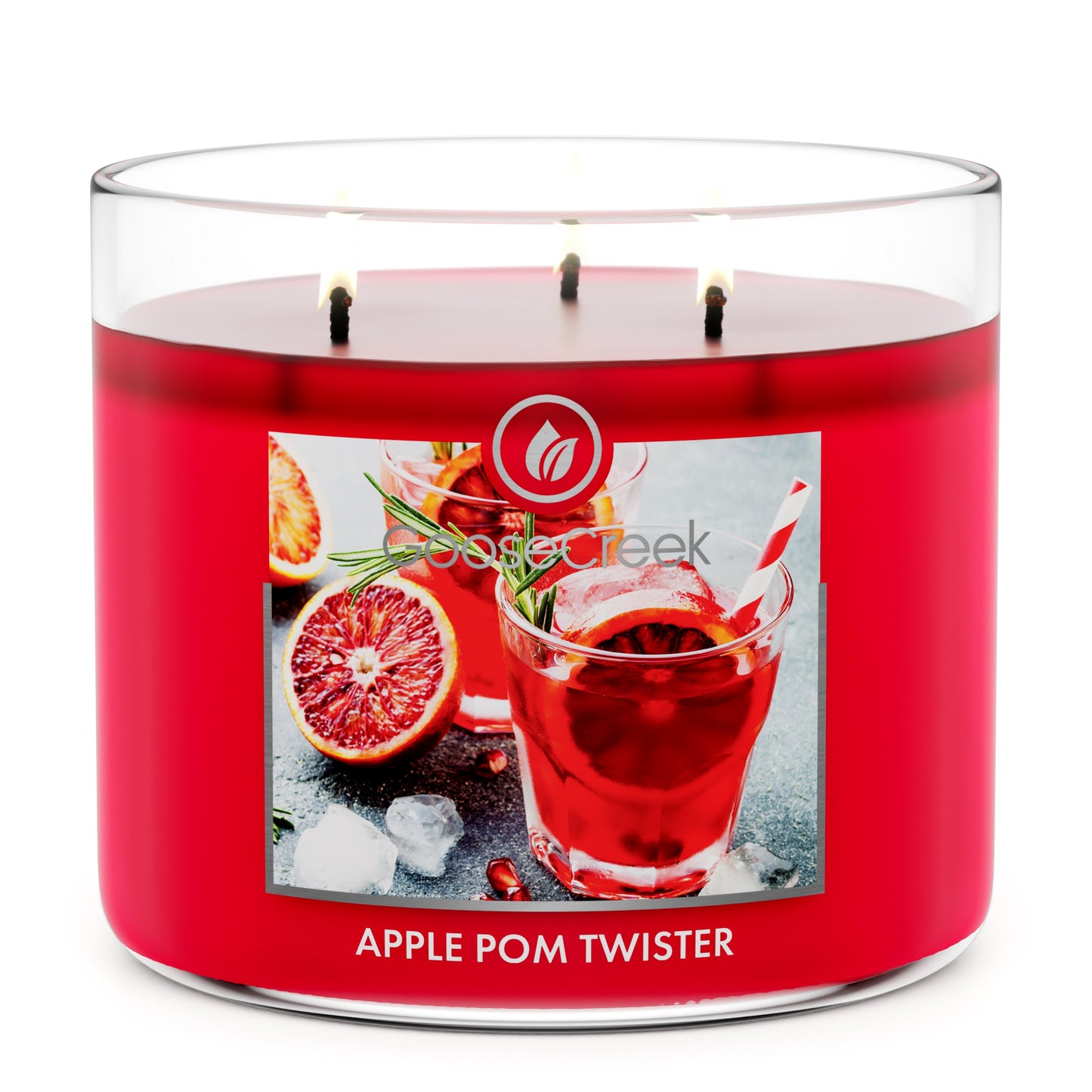 Load image into Gallery viewer, Apple Pom Twister Large 3-Wick Candle
