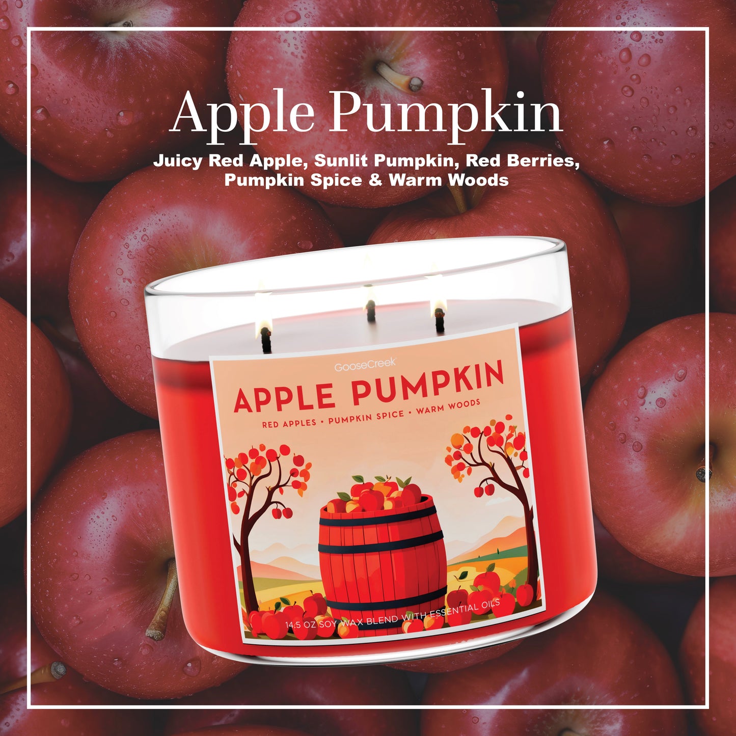 Apple Pumpkin 3-Wick Candle