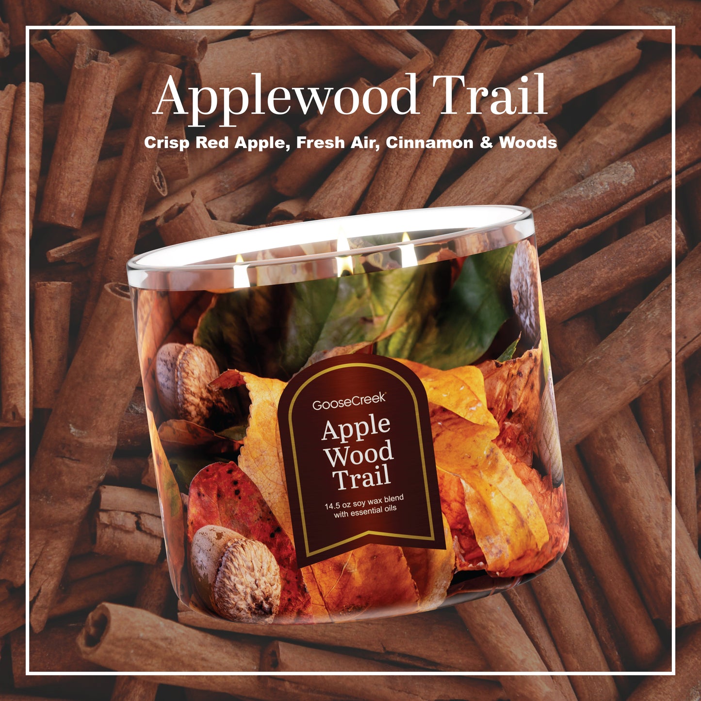 Applewood Trail 3-Wick Candle