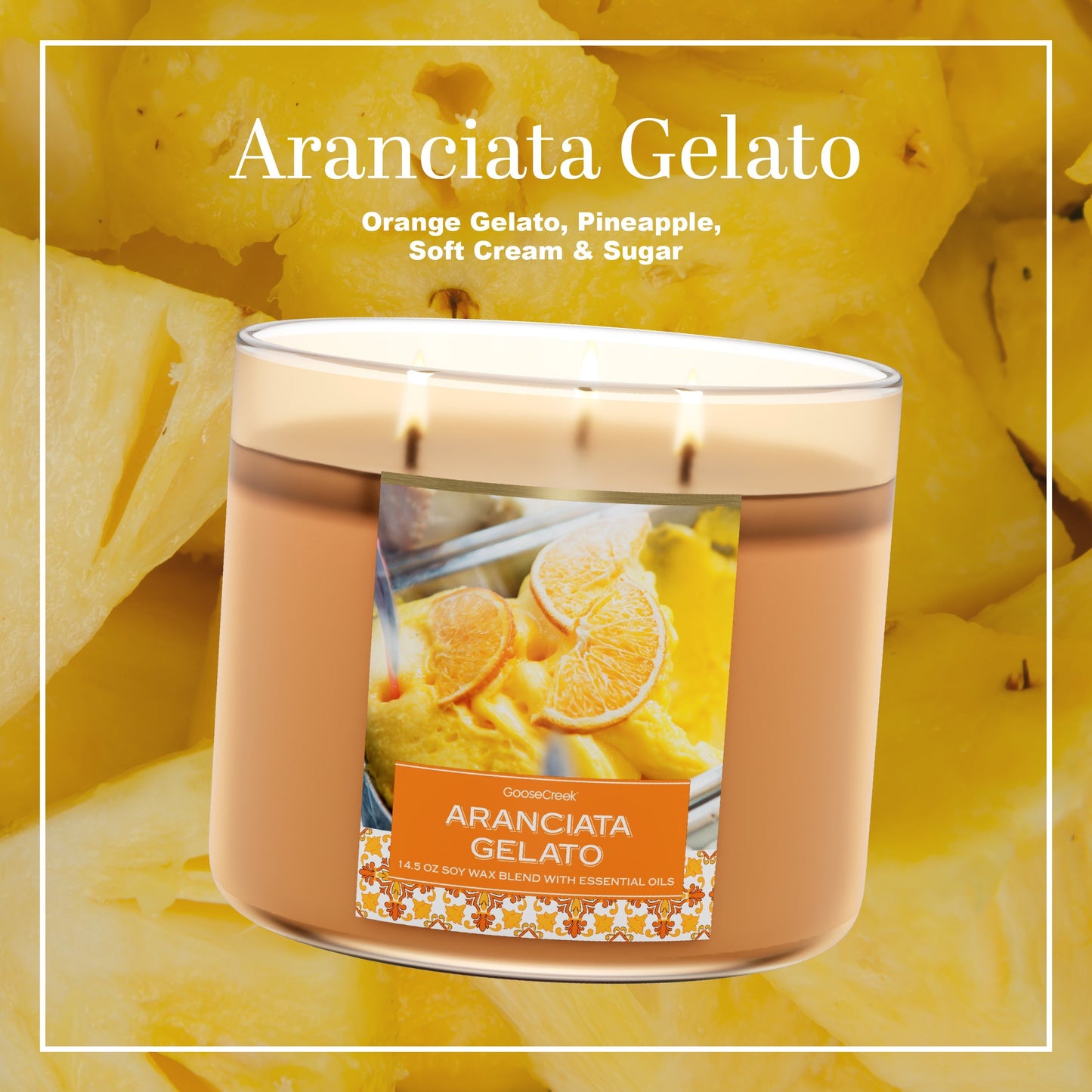 Aranciata Gelato 3-Wick Candle