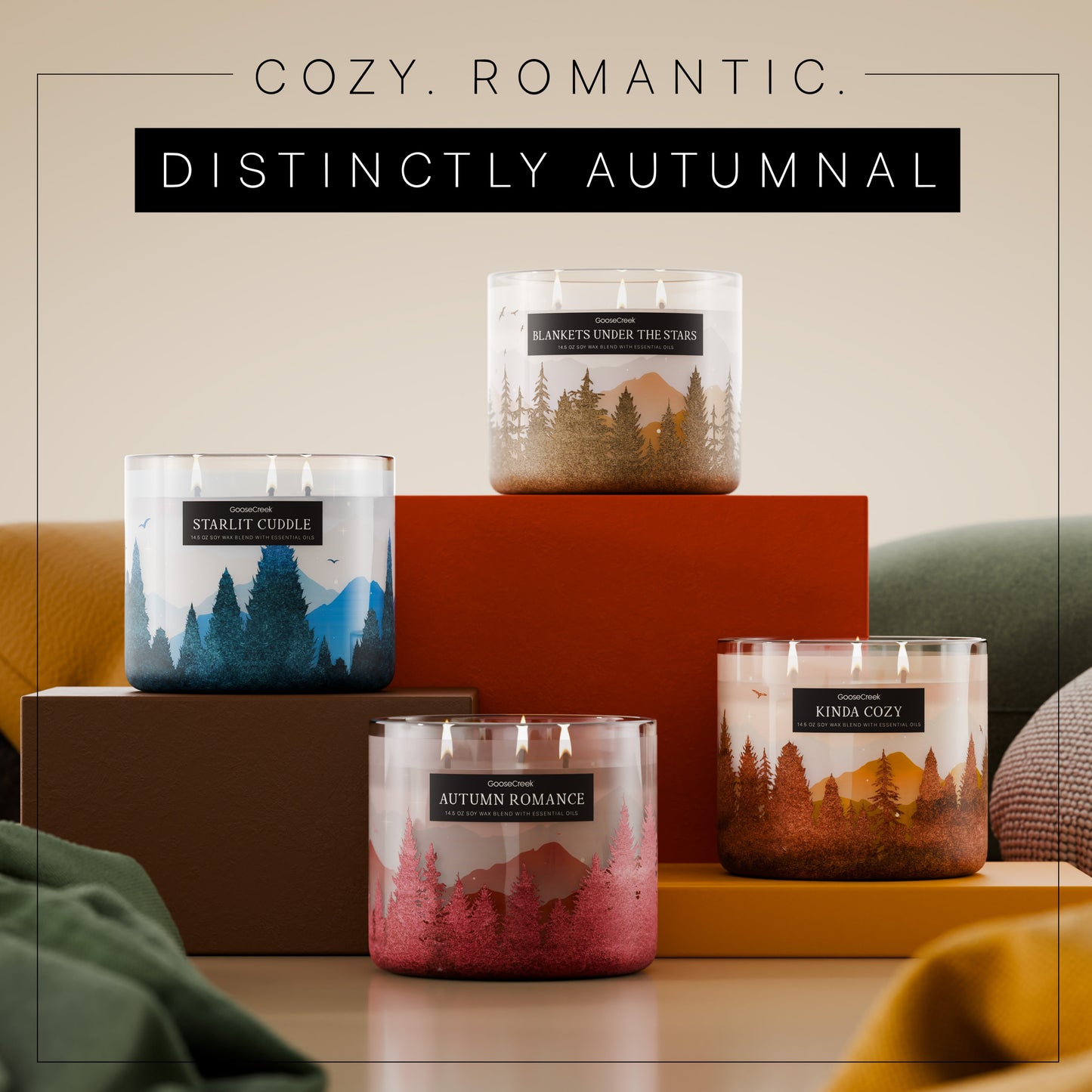 Autumn Romance 3-Wick Candle