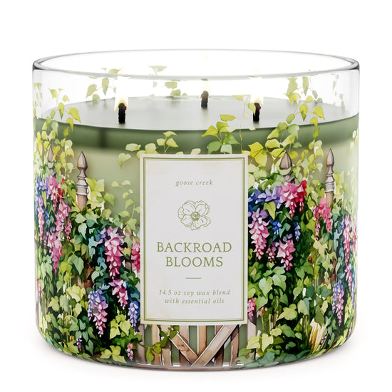 Load image into Gallery viewer, Backroad Blooms Large 3-Wick Candle
