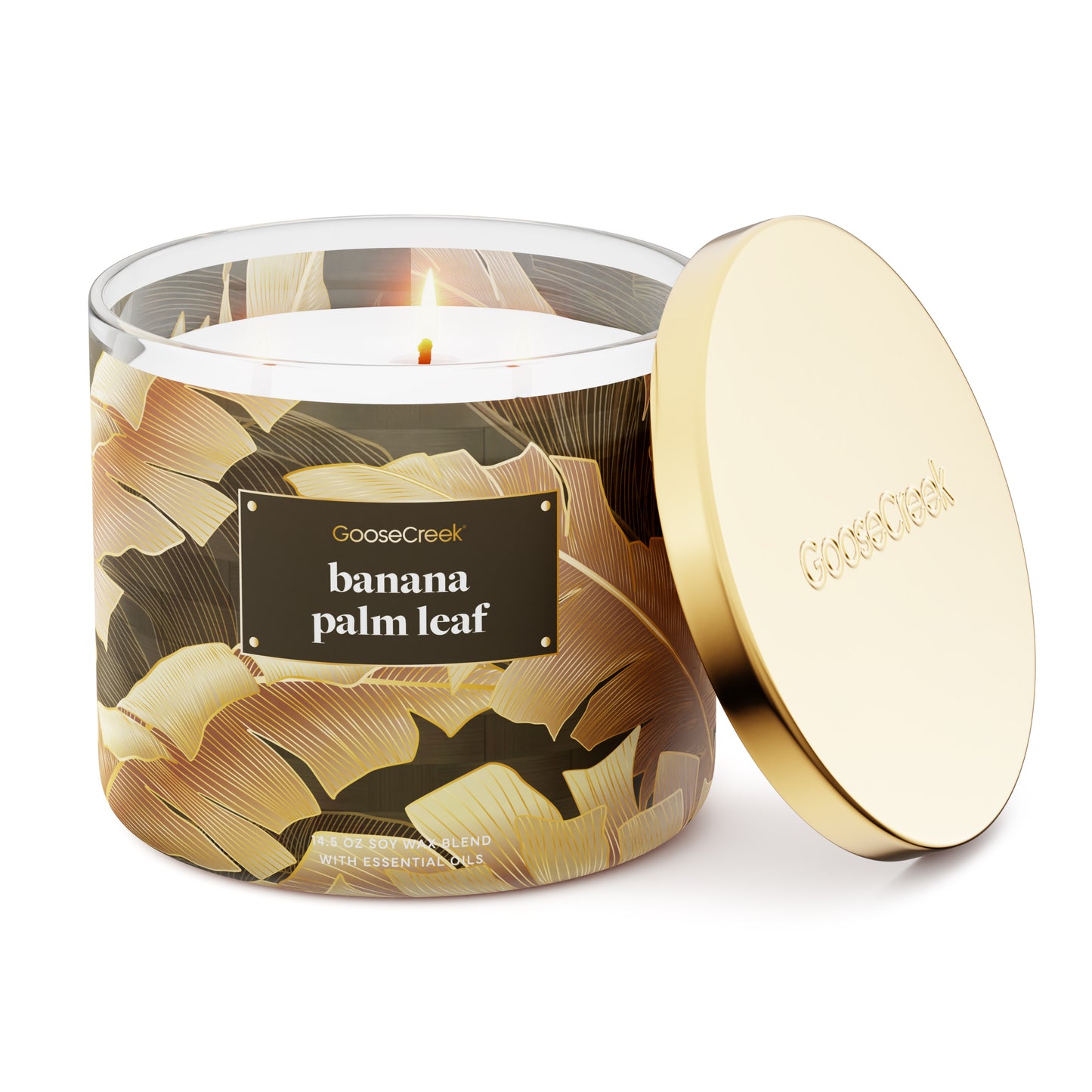 Banana Palm Leaf 3-Wick Candle