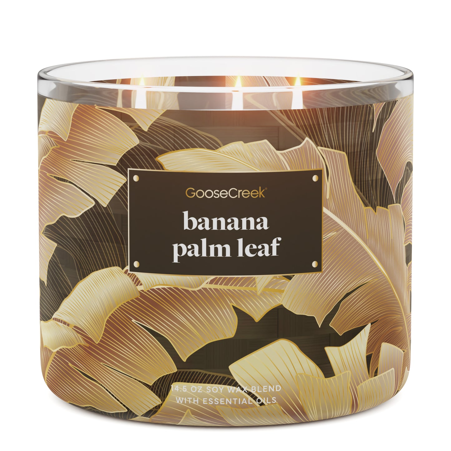 Banana Palm Leaf 3-Wick Candle