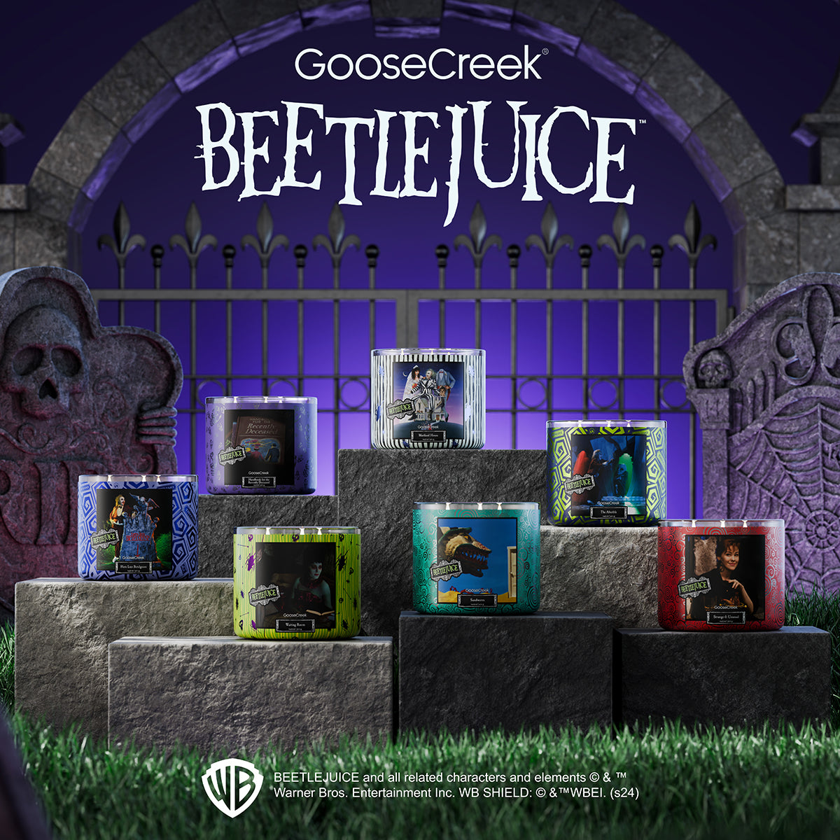 Beetlejuice- Handbook for the Recently Deceased 3-Wick Candle