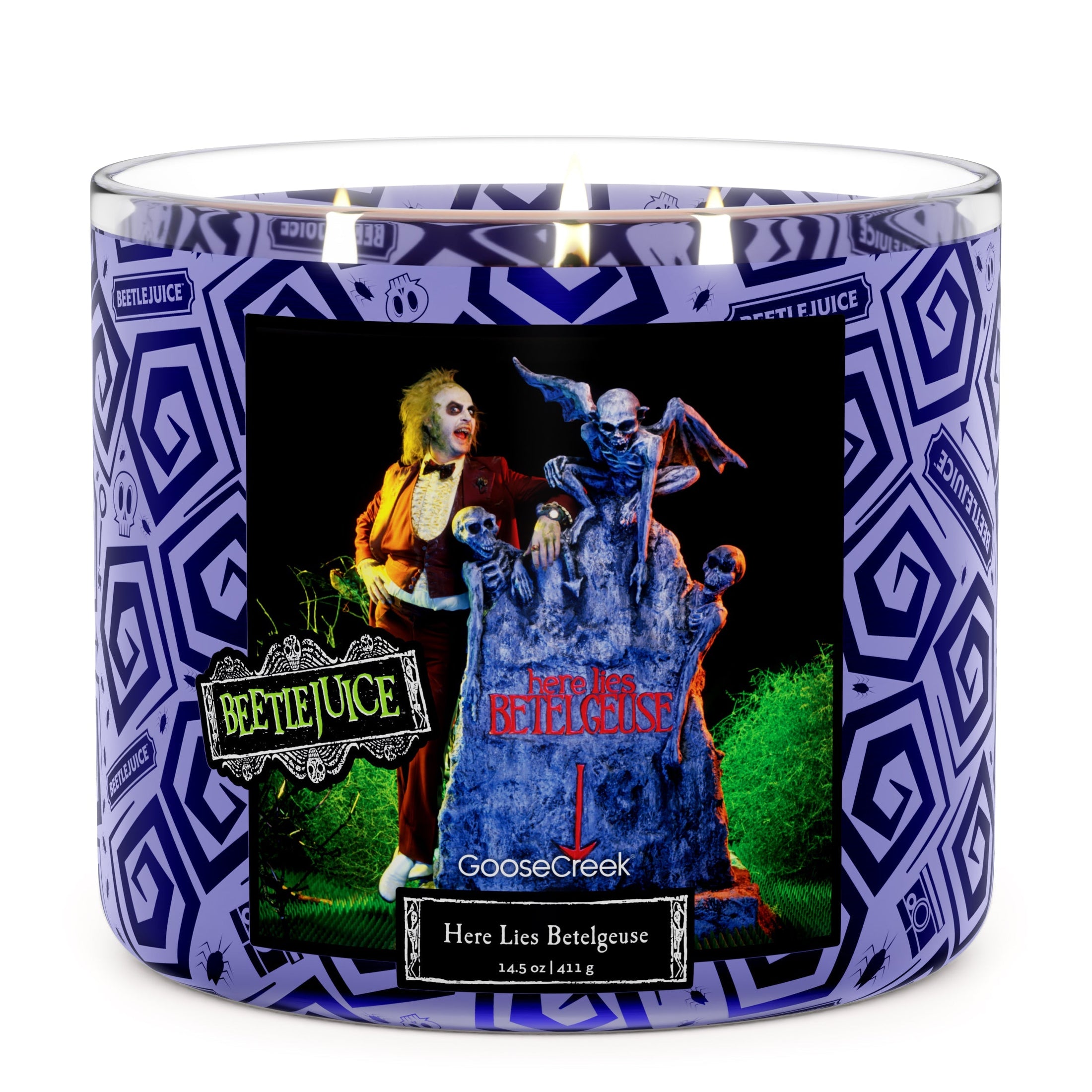 Beetlejuice - Here Lies Betelgeuse Large 3-Wick Candle – Goose Creek Candle