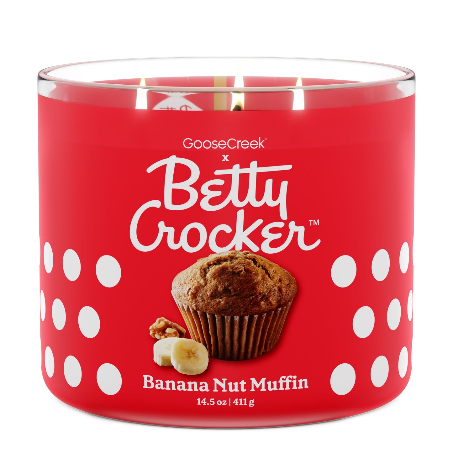 Betty Crocker - Banana Nut Muffin - Large Three Wick Candle