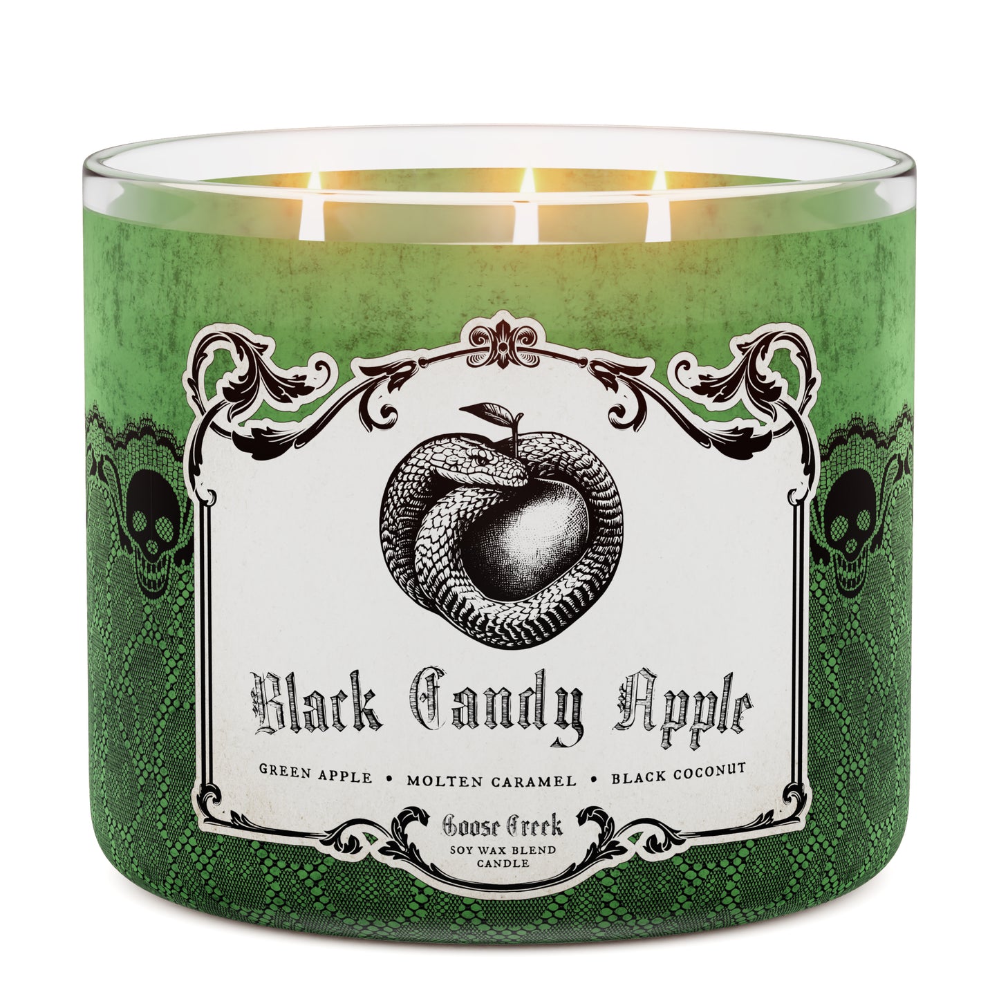 Black Candy Apple 3-Wick Candle