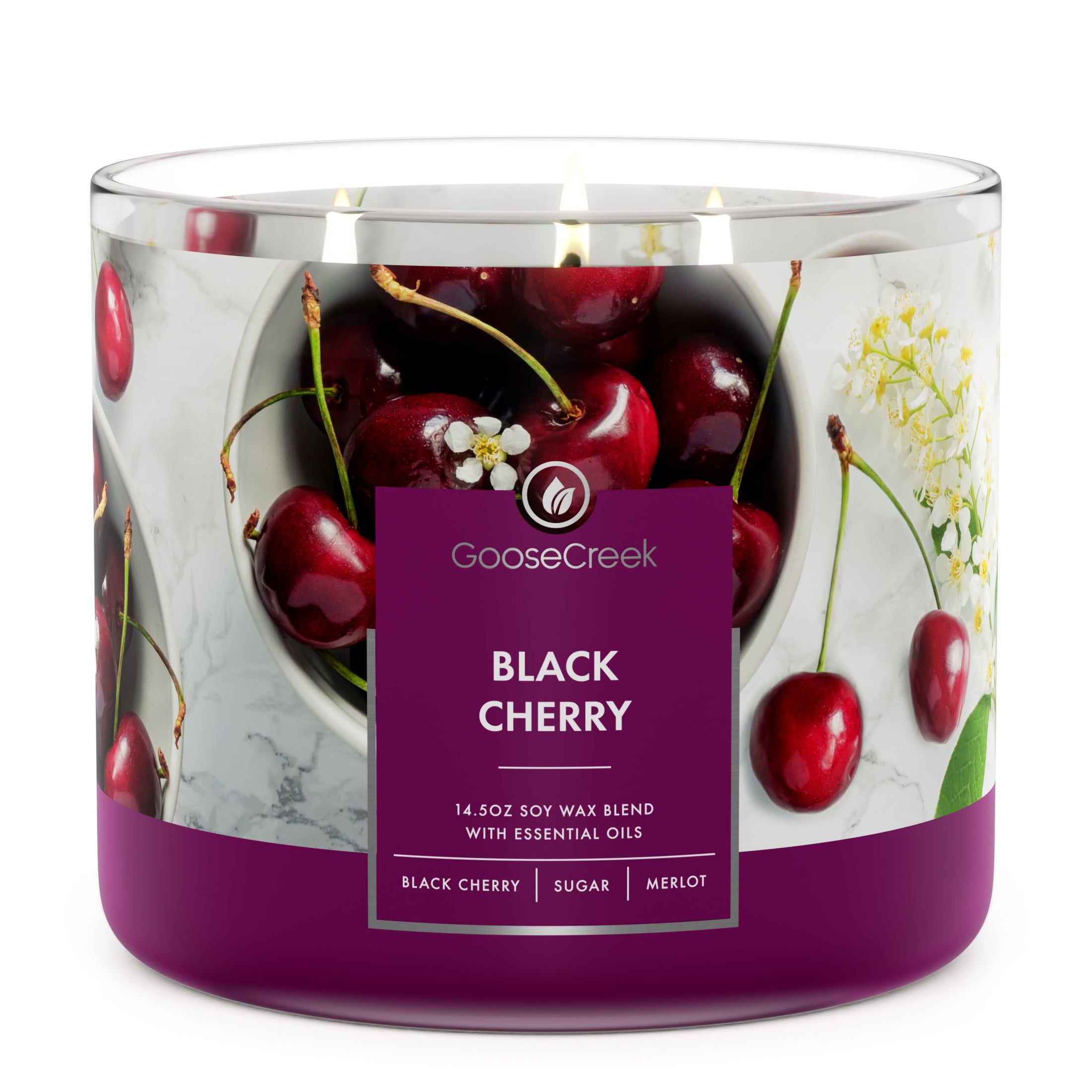 Goose Creek Black Cherry Large 3-Wick Candle – Goose Creek Candle