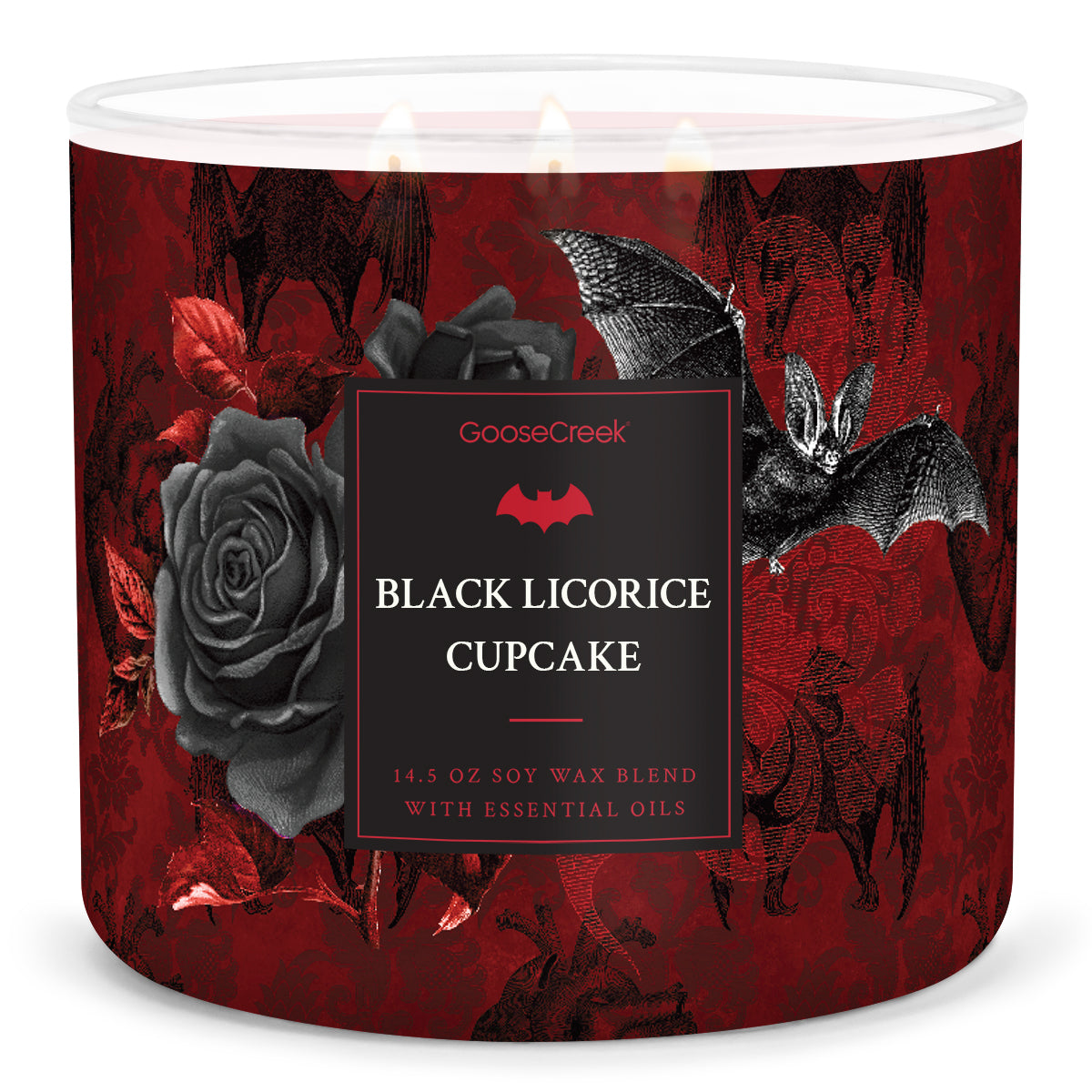 Load image into Gallery viewer, Black Licorice Cupcake Large 3-Wick Candle
