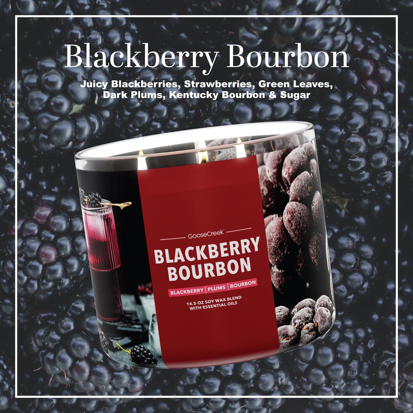 Blackberry Bourbon 3-Wick Candle