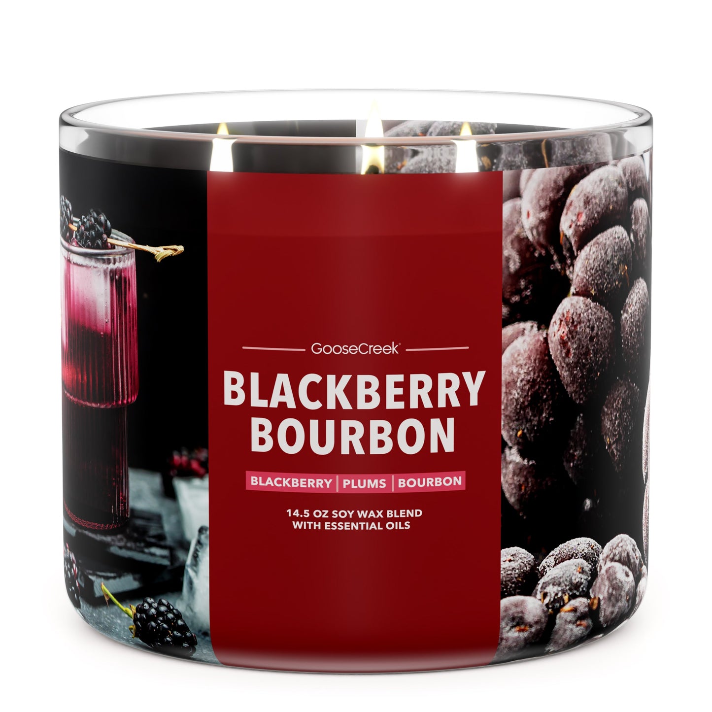 Blackberry Bourbon Large 3-Wick Candle